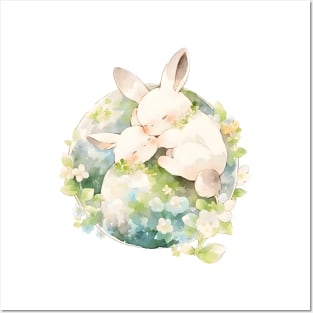 Cute Bunny Mother Posters and Art